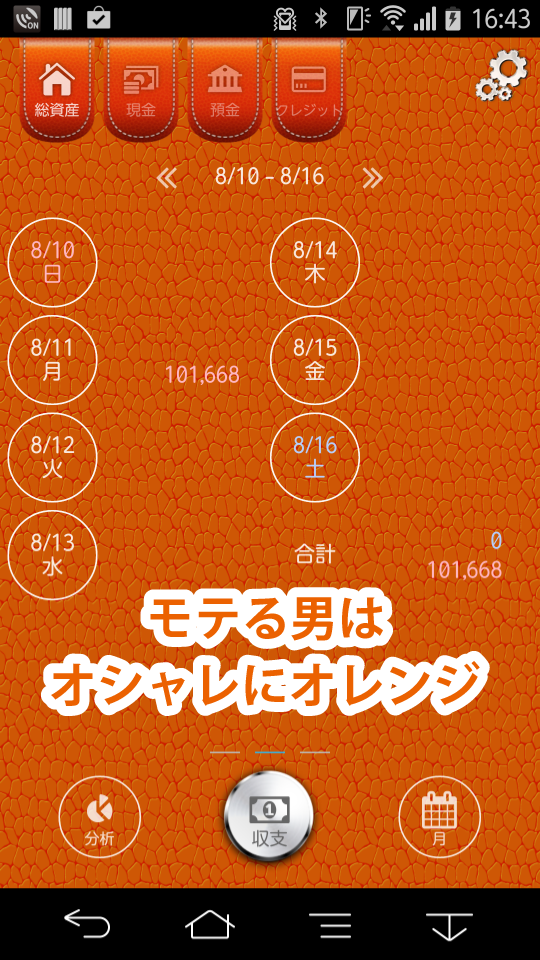 俺の家計簿～待望の男性向け家計簿！～ Screen 3