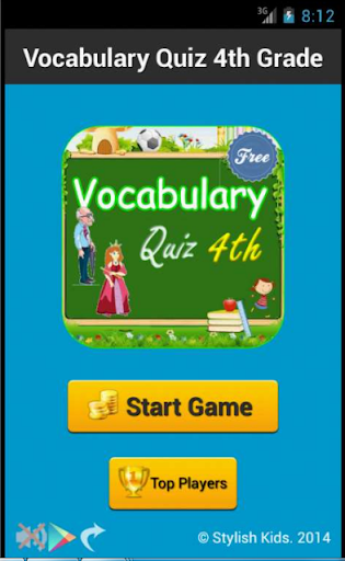 Vocabulary Quiz 4th Grade