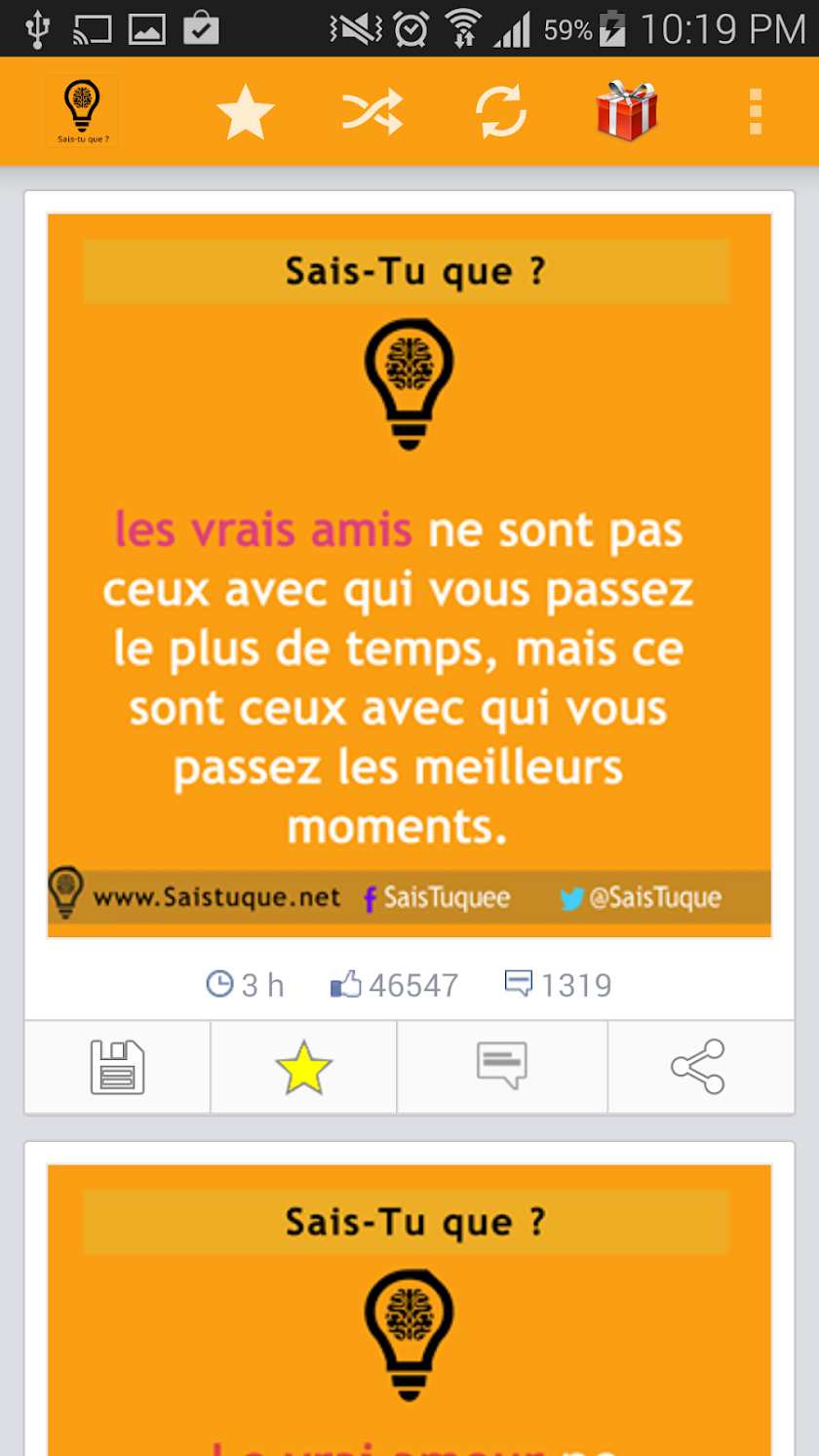 Sais-tu que? Screen 2