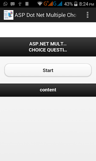 ASPNet Multiple ChoiceQuestion