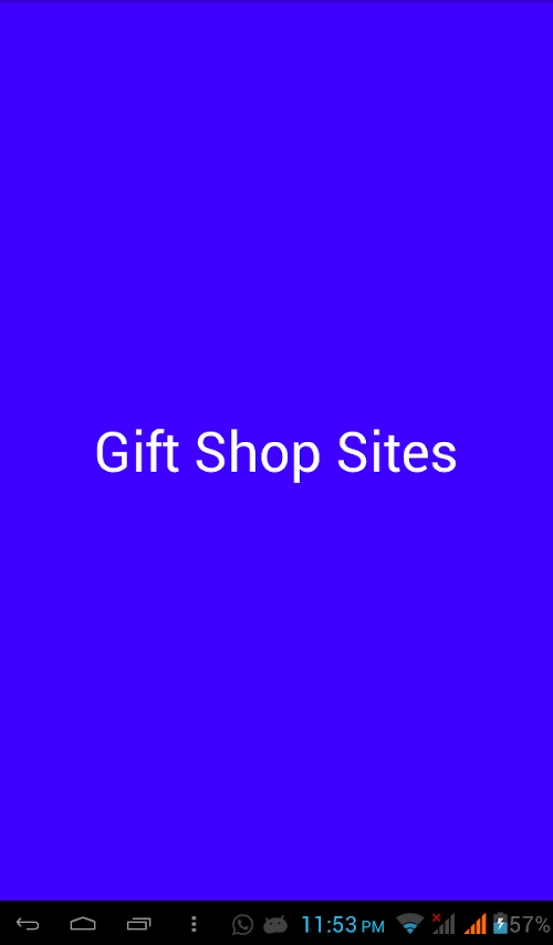 Android application Gift Shop Sites screenshort