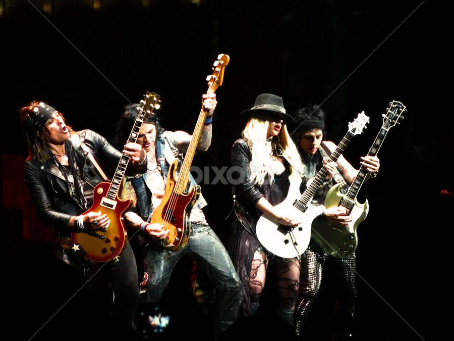 Alice Cooper's Band by Marsha Biller - People Musicians & Entertainers