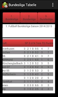 BundesligaTabelle Screenshots 1