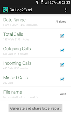 Call Log to Excel poster 1