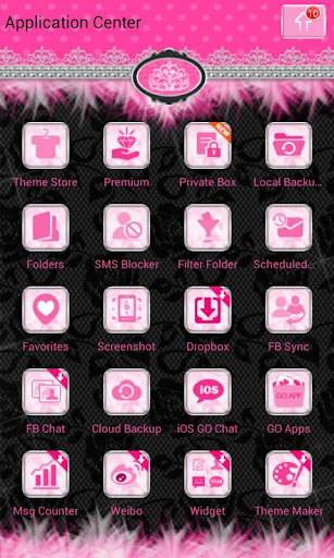 【免費個人化App】Diva Black Lace Theme GO SMS-APP點子