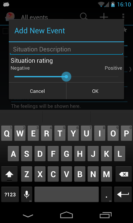   CBT Logger– skärmdump 
