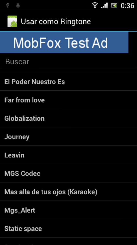 Android application Set as Ringtone No ads screenshort