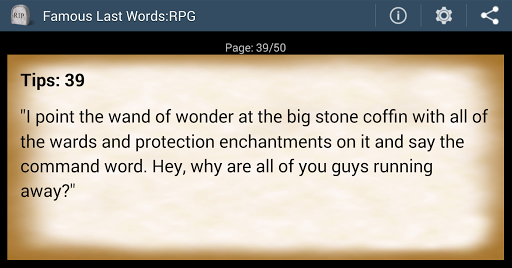 【免費娛樂App】Famous Last Words of RPG-APP點子