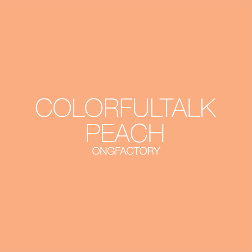 Colorful Talk - Peach 카카오톡 테마 LOGO-APP點子