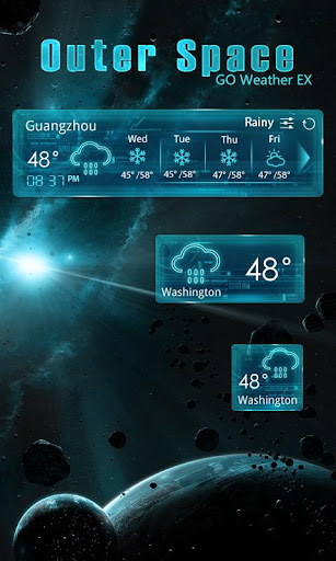 【免費天氣App】OUTERSPACE THEME GO WEATHER EX-APP點子