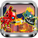 Red Rangers Robot VS Zombies icon