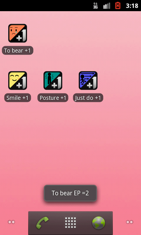 Android application To bear +1 screenshort