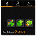 Orange Clear GO Launcher theme icon