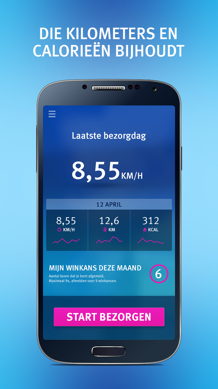 Sandd BezorgerApp Screen 2