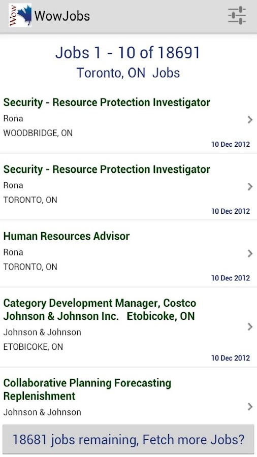Job Search Canada - screenshot
