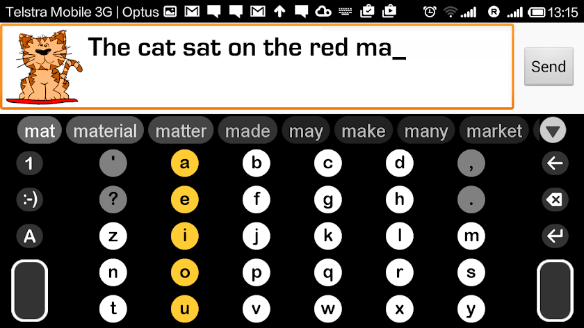 Dextr ABC Alphabetic Keyboard Screen 3