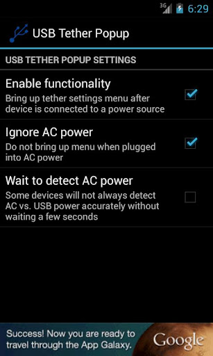 USB Tether Popup Non-UMS Free