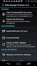 Rom Manager Premium Android
