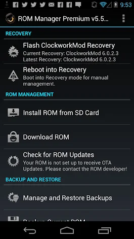 ROM Manager Premium Apk