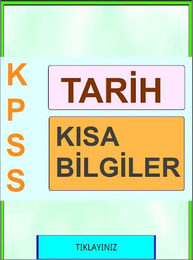 KPSS Tarih Kısa Özet Bilgiler