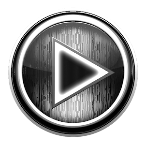 Poweramp skin STEEL OF I WHITE logo