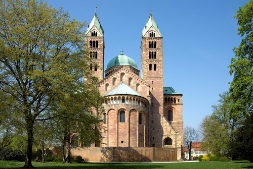 Speyer-Cathedral-Germany - The romanesque Speyer Cathedral in Germany was completed in 1030 and remodeled at the end of the 11th century. A UNESCO World Heritage site, it can be viewed during several river cruises.