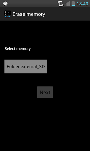 Erase memory overwrite storage