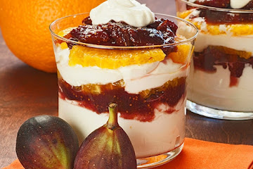 Port Wine, Fig and Mascarpone Parfaits
