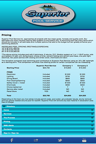 【免費商業App】Superior Pool Service-APP點子