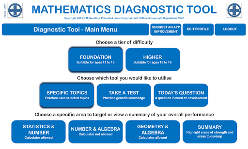 Maths Diagnostic Tool