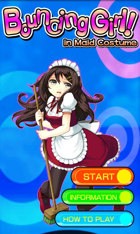 Android application BouncingGirl in MaidCostume screenshort