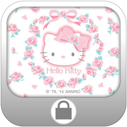 Hello Kitty Roses Screen Lock LOGO-APP點子