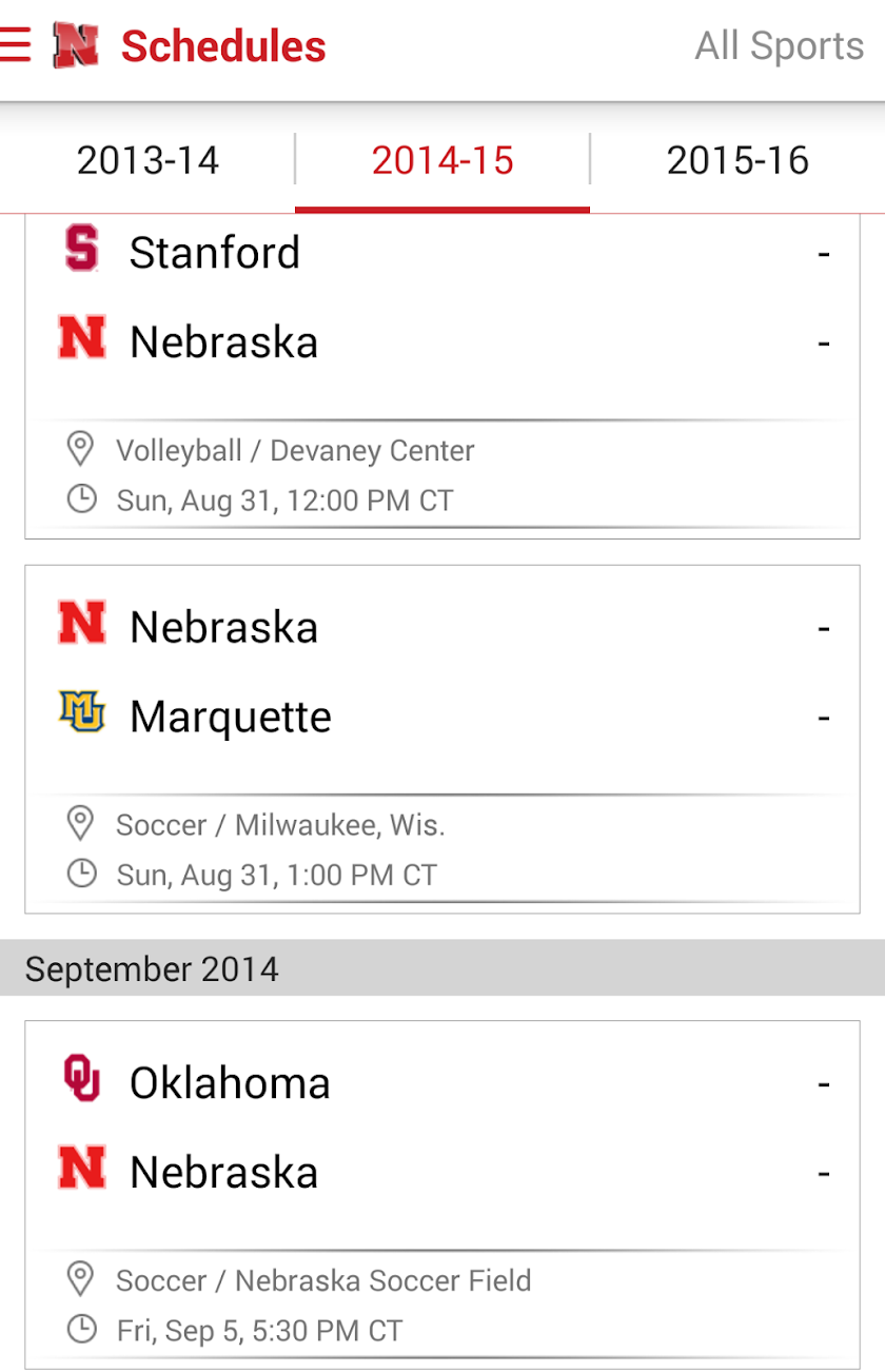 Huskers: Premium Screen 3