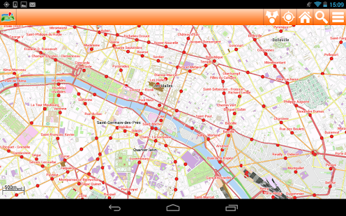 Paris Offline mappa Map Screenshots 0