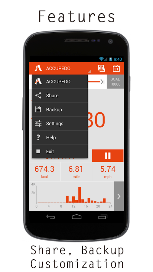 Accupedo Pedometer Android Apps on Google Play