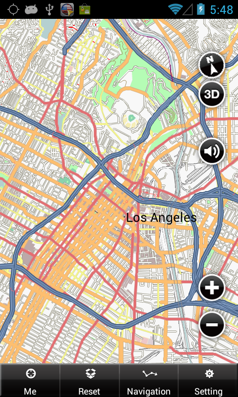 Los Angeles Offline Map Screen 2