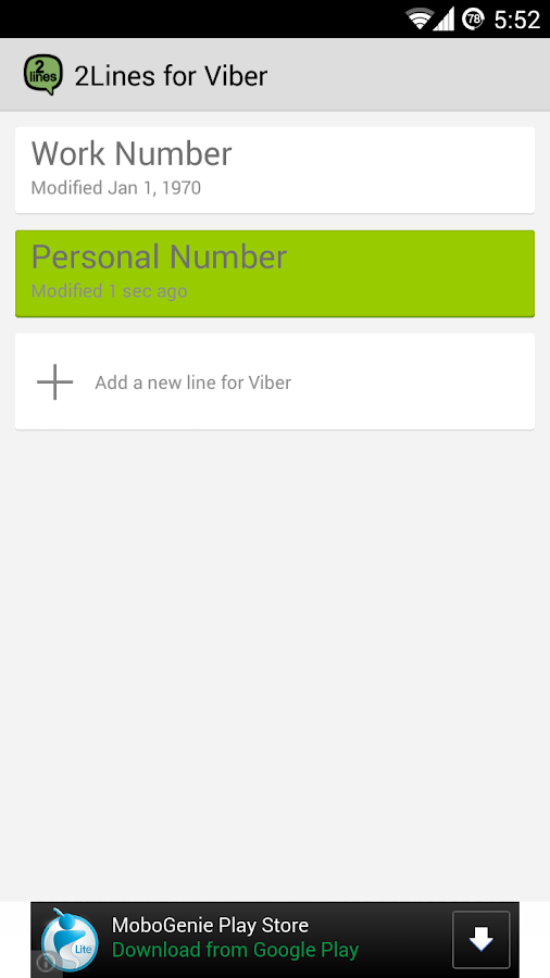 2Lines for Viber ★ ROOT - screenshot