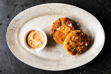 Sweet Potato Salmon Cakes with Chipotle Mayo