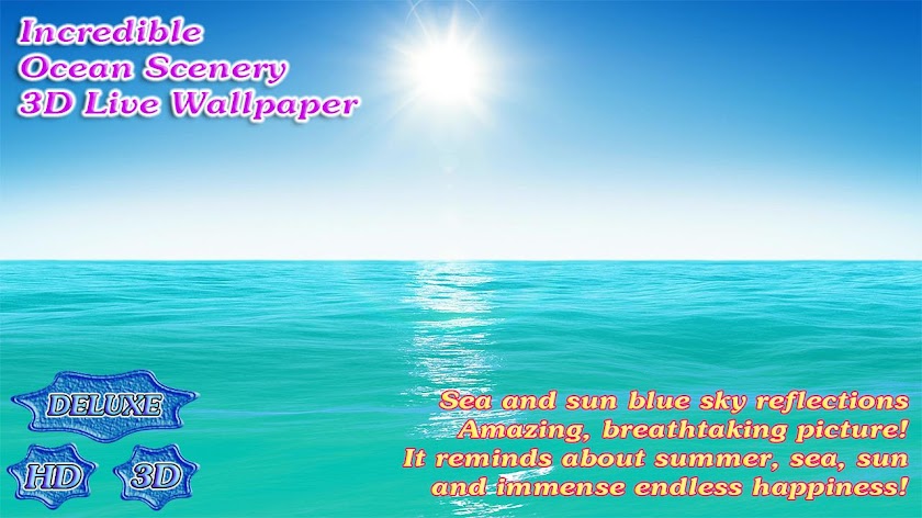 Incredible Ocean Scenery 3D Screen 3
