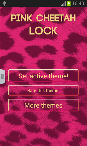 Pink Cheetah Lock