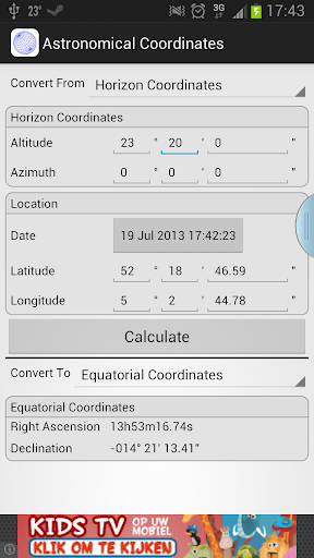 Astronomical Coordinates