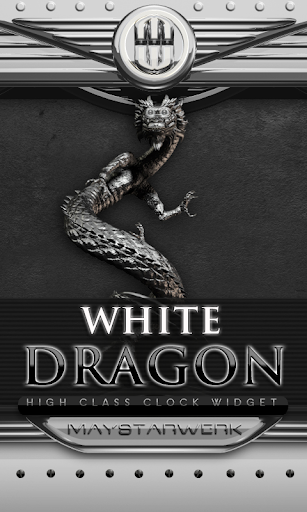 Dragon Clock Widget white