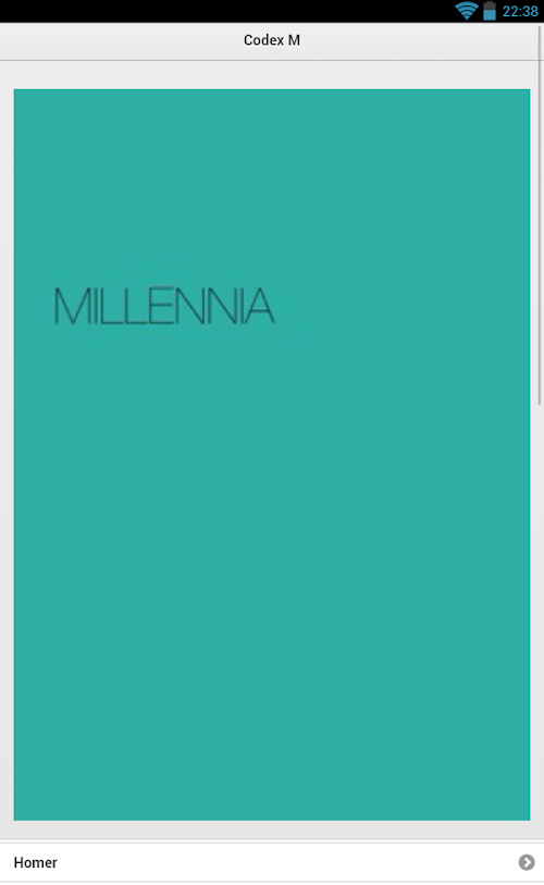 Android application Codex Millennia screenshort