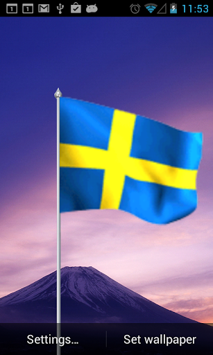 Sweden Flag Lwp