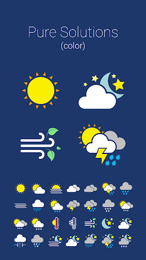 COLOR WEATHER ICONS FOR HDW