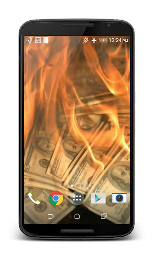 【免費個人化App】Burning Money Live Wallpaper-APP點子