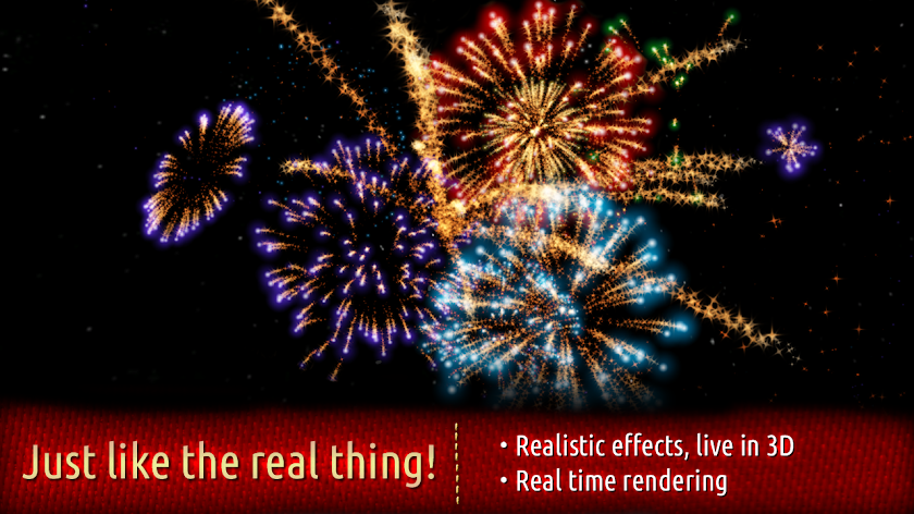 Fireworks 4D Live Wallpaper Screen 3