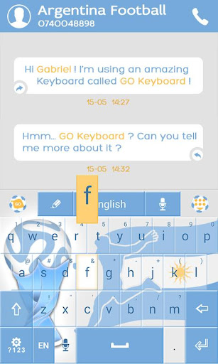 【免費個人化App】Football Argentina Keyboard-APP點子