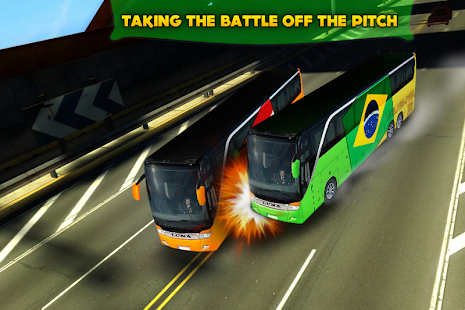 Soccer Team Bus Battle Brazil