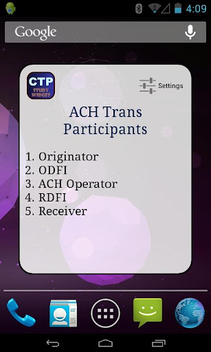 CTP Exam Study Widget - FREE